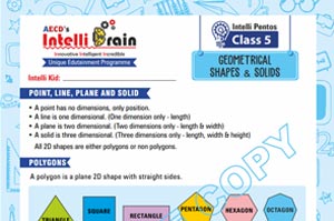 Intelli pentos geometrical shapes & solids class-5